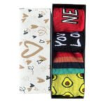 Happy Vibes Box of 4 Unisex Ankle Socks - Image 2