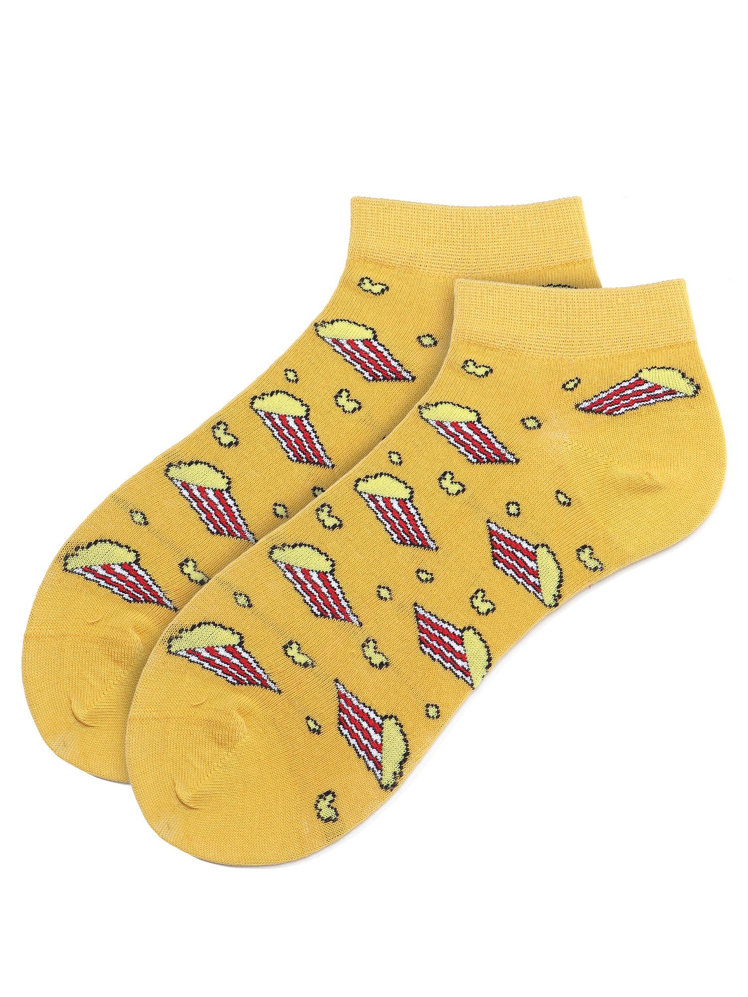 1_4_499eee3d-0652-4f8f-9597-bae36f12a35e.jpg Live To Eat Box of 4 Ankle Socks - Image 1