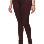 Brown Cotton Churidar Leggings