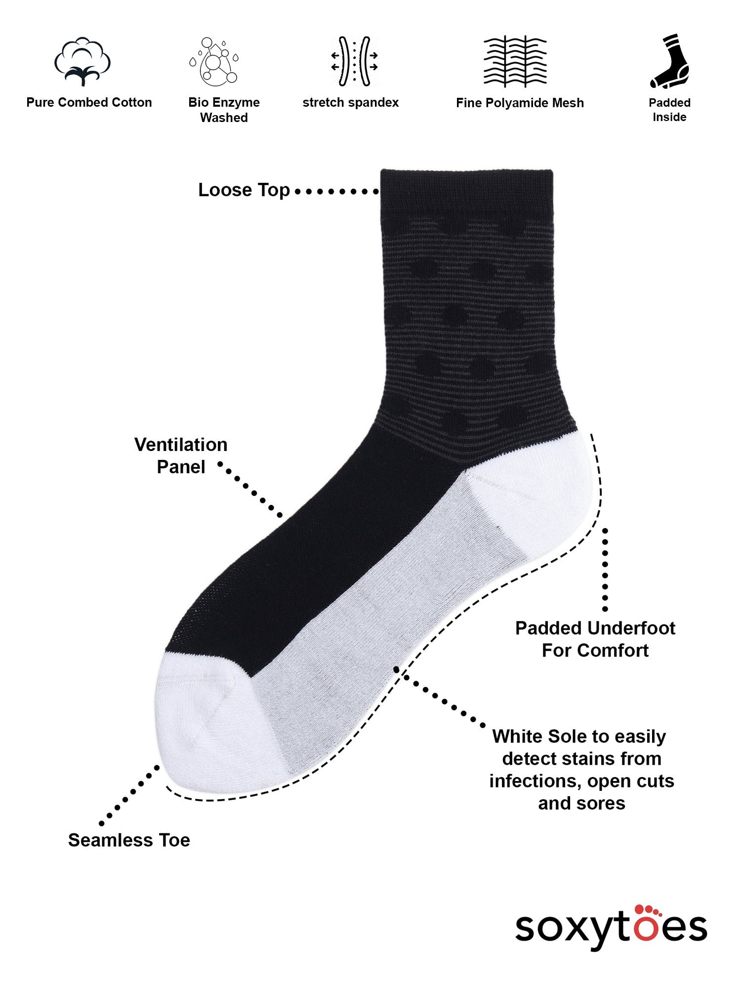 DiabeticCare_8dc3b656-46a1-41ec-b502-93a9a6c2bc29.jpg Comfort Care Stand Out Box of 4 Socks - Image 1