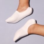 White Non-Slip No-Show Socks for Women - Image 2