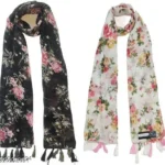 Floral Chiffon Scarf Pack of 2