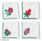 Premium Embroidered Cotton Hanky Pack of 4